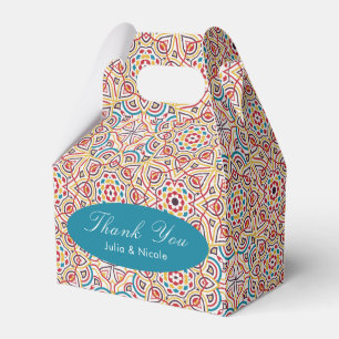 Geometric Stil Sparkles kopparmetallic Bröllop Presentaskar