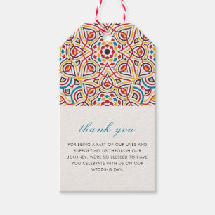 Geometric Stil Sparkles kopparmetallic Bröllop Presentetikett