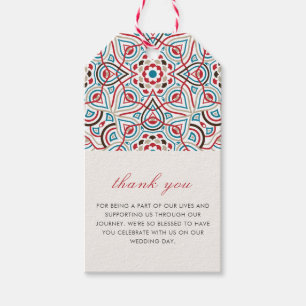 Geometric Stil Sparkles kopparmetallic Bröllop Presentetikett