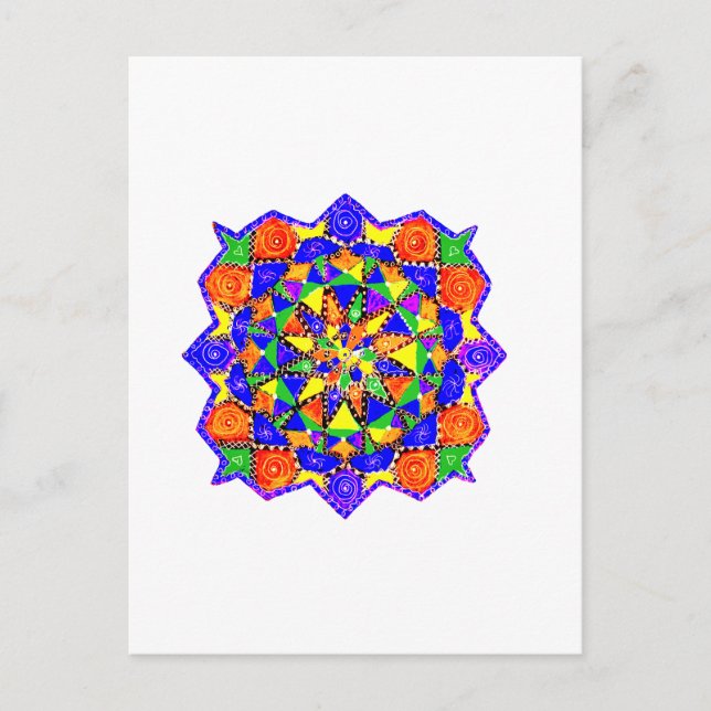Geometric stil vykort (Framsida)