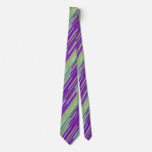 Geometric Stripe Violet & Moss Two-Sided