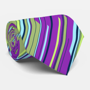 Geometric Stripe Violet & Moss Two-Sided Slips