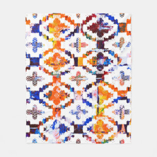 Geometric struktur mönster med vattenfärgens effek fleecefilt