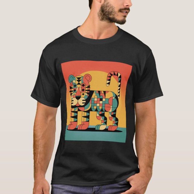 Geometric stylized animal T-shirt (Framsida)