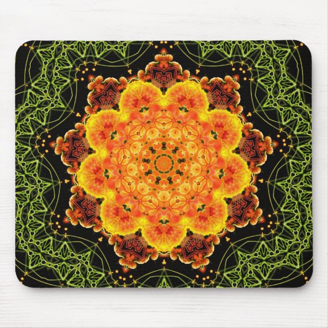 Geometric Sunros Mandala Mousepad Musmatta (Framsidan)