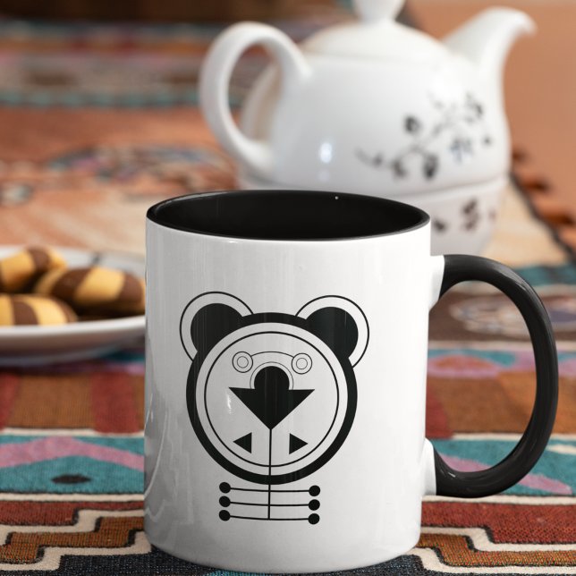 Geometric Tatsu Dragon Zodiac Mugg (Awaken your day with the bold energy of the Tatsu Dragon zodiac mug.)