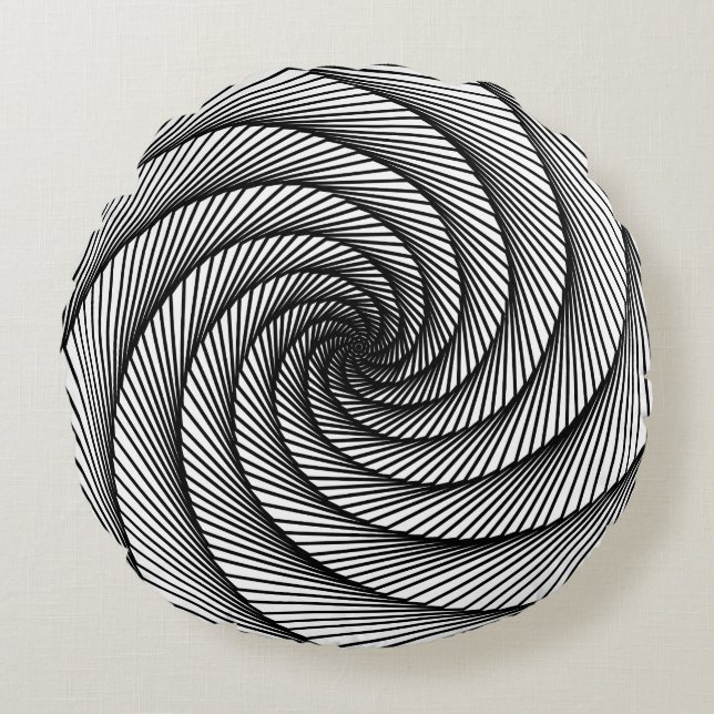 geometric teckning ItalienskaFreaks Rund Kudde (Framsidan)