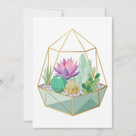 Geometric Terrarium Inbjudningar