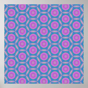 Geometric Terrazzo Mönster Poster