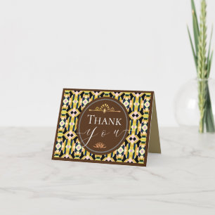 Geometric Tile Brown Tack Kort