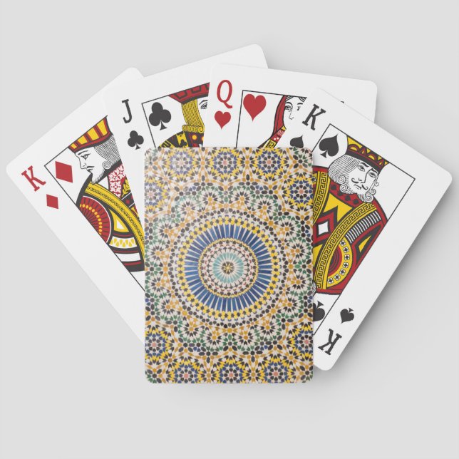 Geometric tile mönster, Marocko Casinokort (Baksidan)