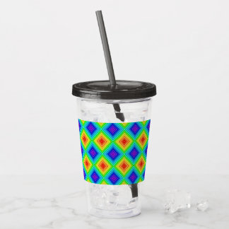 Geometric Topography - Acrylic Tumbler Take Away Mugg