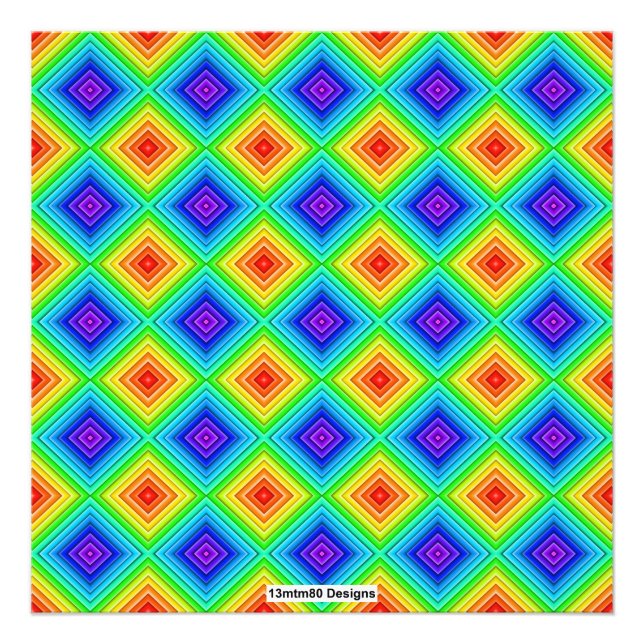 Geometric Topography (pattern) - Photo Print Fototryck (Framsidan)