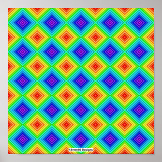 Geometric Topography (pattern) - Poster Print