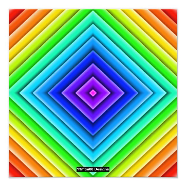 Geometric Topography (single) - Photo Print Fototryck (Framsidan)