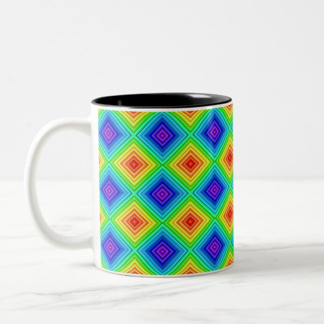 Geometric Topography - Two-Tone Mug Två-Tonad Mugg (Vänster)