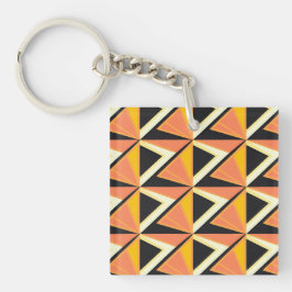 Geometric Triangle Pattern in Warm Tones