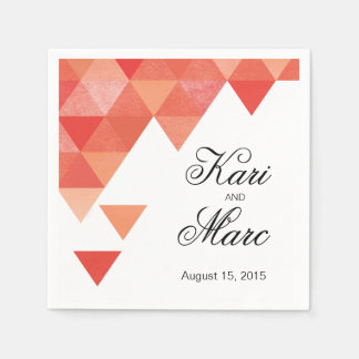 Geometric Triangles Cocktail Party | korall Pappersservett