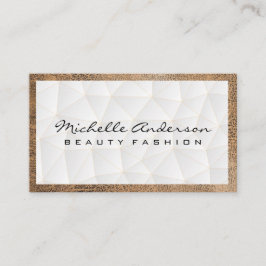 Geometric Triangles Mönster | Leather Ram Visitkort