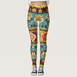 Geometric Tribal Design Leggings