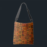 Geometric Tribal Earth Design Axelväska<br><div class="desc">Den här utformningen framkallar en känsla av ancestral rytm och jordad konst, som blandar stammotiv med en modern geometrisk känslighet. Den kanaliserar ökenlandskapets värme och vävda traditioners tidlöshet, idealiskt för butique-stil-decor som firar kulturellt djup och jordens elegans. Den har en palett med bränd orange, rik, djup gult, senap och mörk...</div>