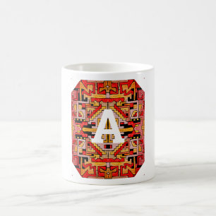 Geometric Tribal/Ethnic Monogram Coffee Mugg
