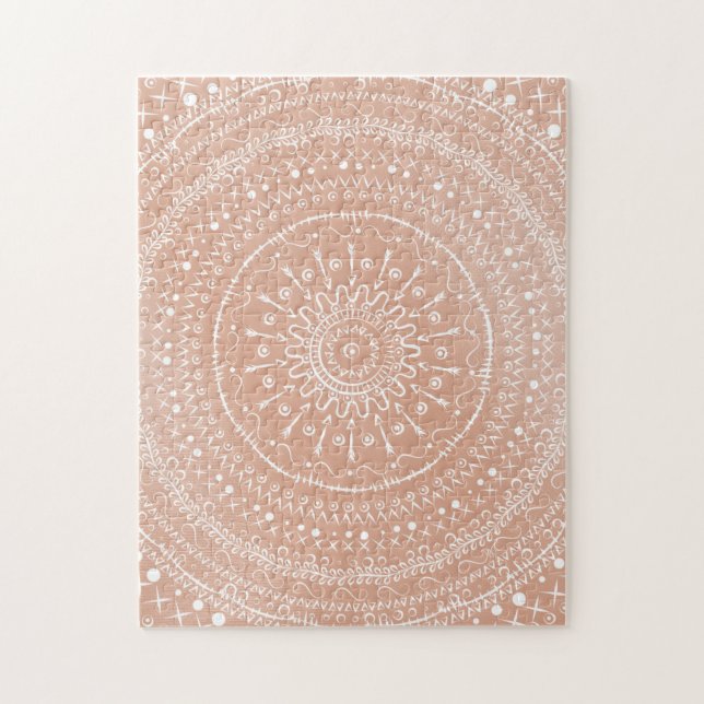 Geometric Tribal mandala Pussel (Vertikal)