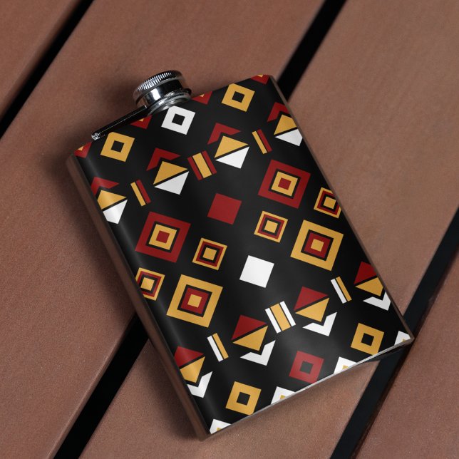 Geometric Tribal Mönster Fickplunta (flask)