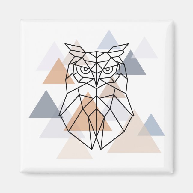 Geometric Uggla Design Magnet (Framsidan)