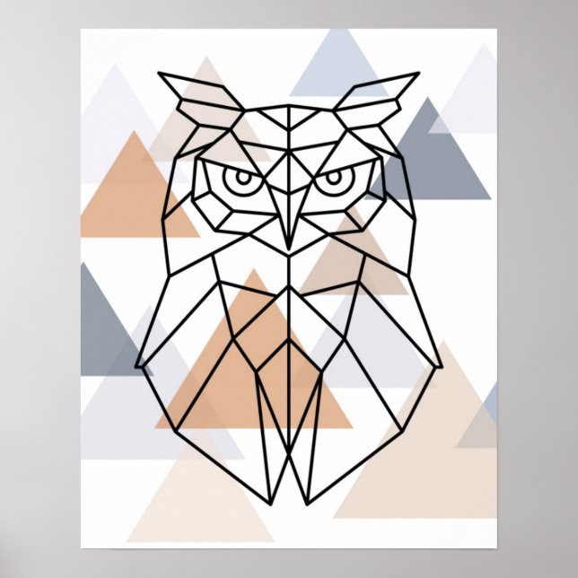 Geometric Uggla Design Poster (Framsidan)