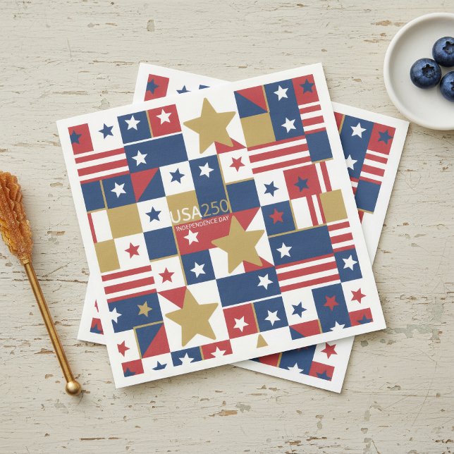 Geometric USA250 4 juli ID1315 Pappersservett (Skapare uppladdad)