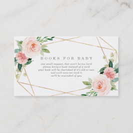 Geometric Vår Romantik Bokar för Baby-kort Visitkort
