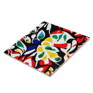 Geometric Vatten-Drop Panel Modern Färg Art Kakelplatta