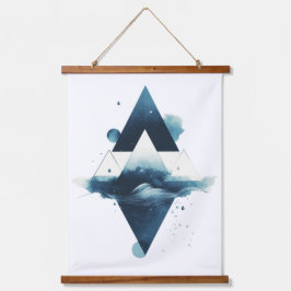 Geometric Vatten Inslag T-Shirt