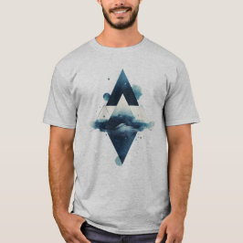 Geometric Vatten Inslag T Shirt
