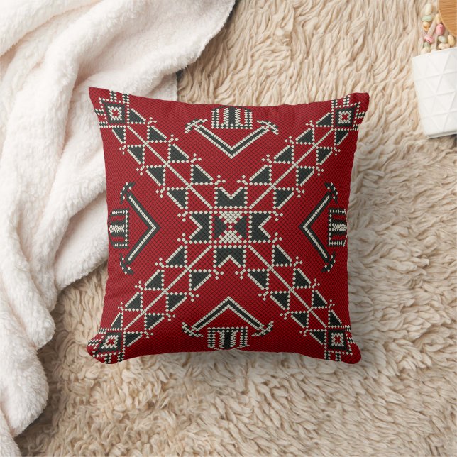 Geometric vintage mode Söt-trendig klassisk Kudde (Filt)