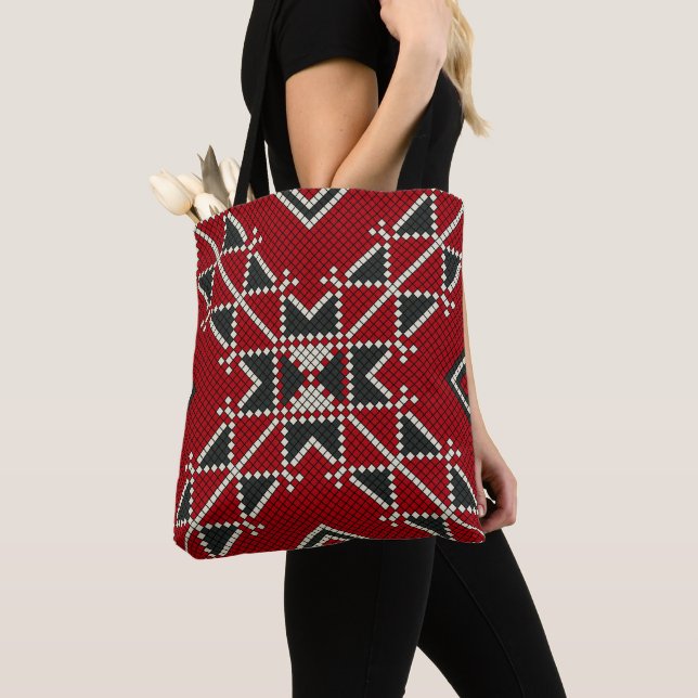 Geometric vintage mode Söt-trendig klassisk Tygkasse (Närbild)