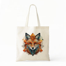 Geometric Watercolor Fox