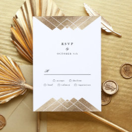 Geometric White Guld Gatsby Bröllop OSA