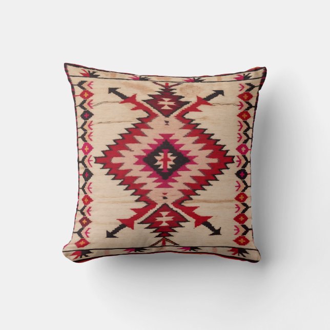 Geometric White Kilim Pillows: A Fusion of Berber Kudde (Framsida)
