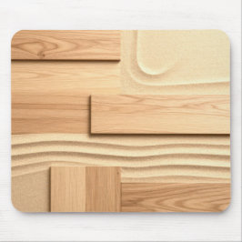Geometric Wood On Sand Design Musmatta