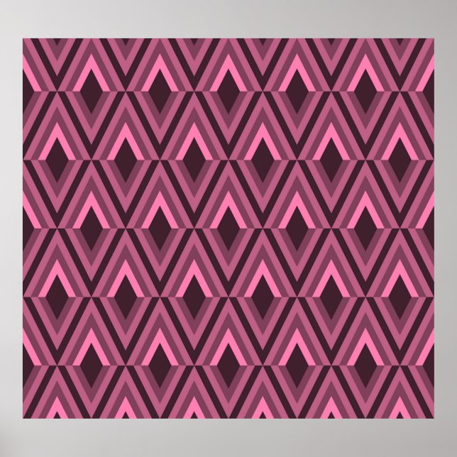 Geometric Zig Zag Ethnic Seamless Poster (Framsidan)