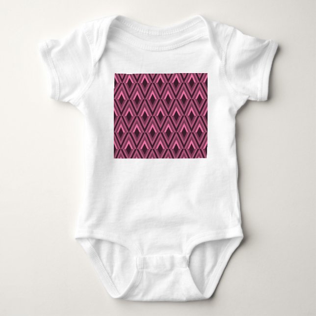 Geometric Zig Zag Ethnic Seamless T Shirt (Framsida)