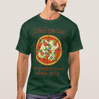 Geometrical Da Vinci Pizza Pizza Artist Pizzahohol T Shirt