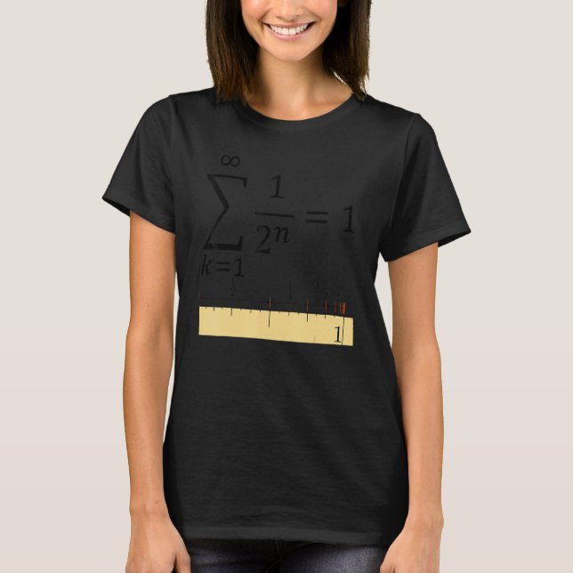 Geometrical Sum Cool Notion Of Math And Science 2 T Shirt (Framsida)