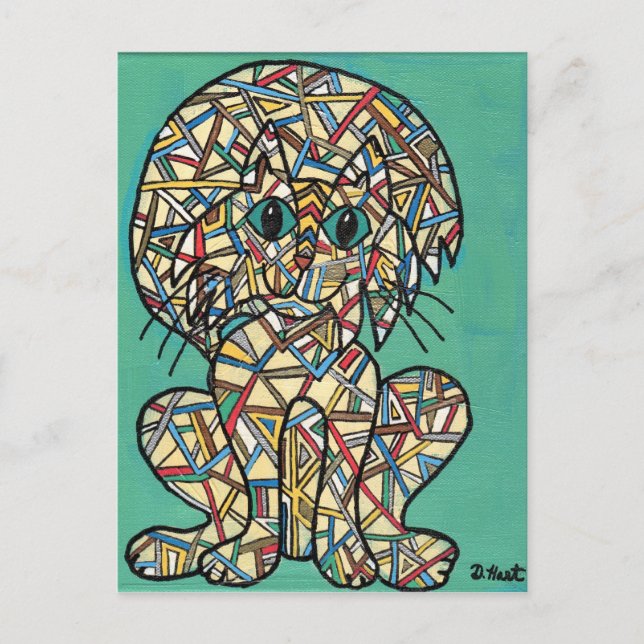 Geometricat 5 vykort (Framsida)