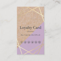 GeometricGold KraftPrint Lavender Loyalty, Lodrät