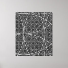 Geometricirklar i helig blomma ur livet canvastryck