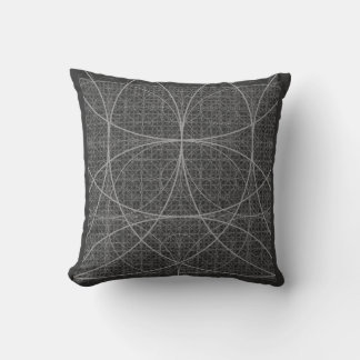 Geometricirklar i helig blomma ur livet kudde