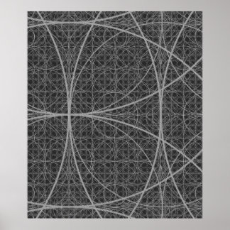 Geometricirklar i helig blomma ur livet poster